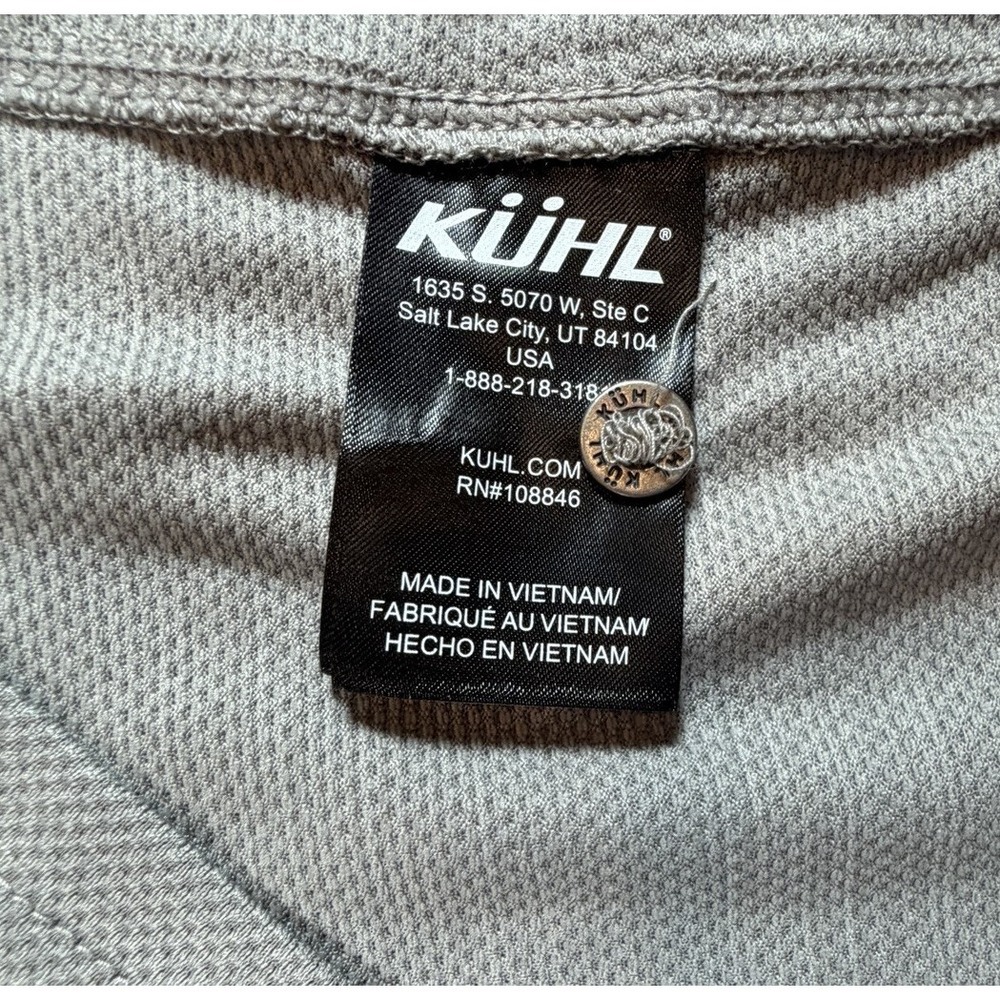 Kuhl Engineered Polo Shirt Women's Sz L Cloud Gray Outdoor Hiking NWT - Picture 8 of 12